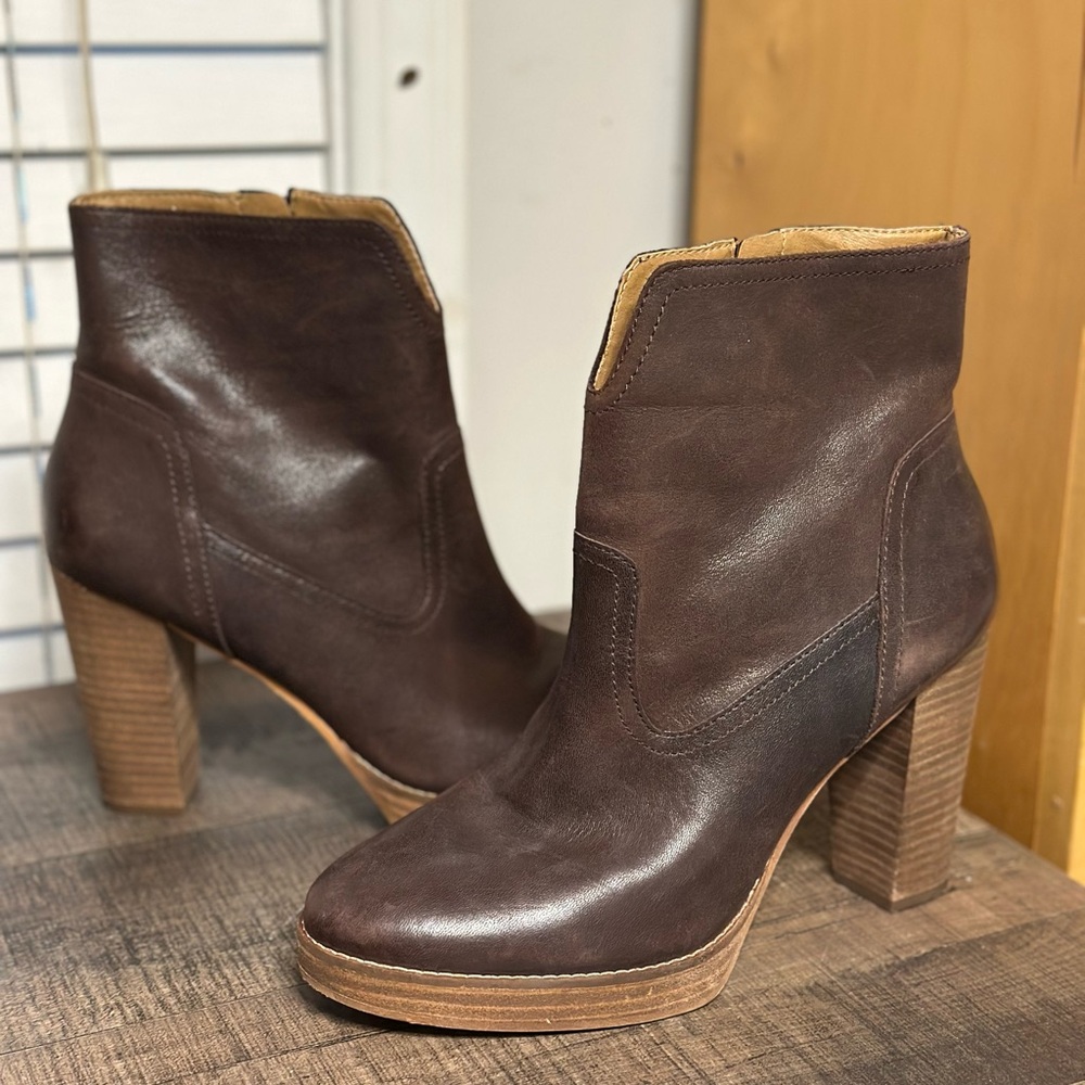 Lucky Brand Dark Brown Heeled Boots